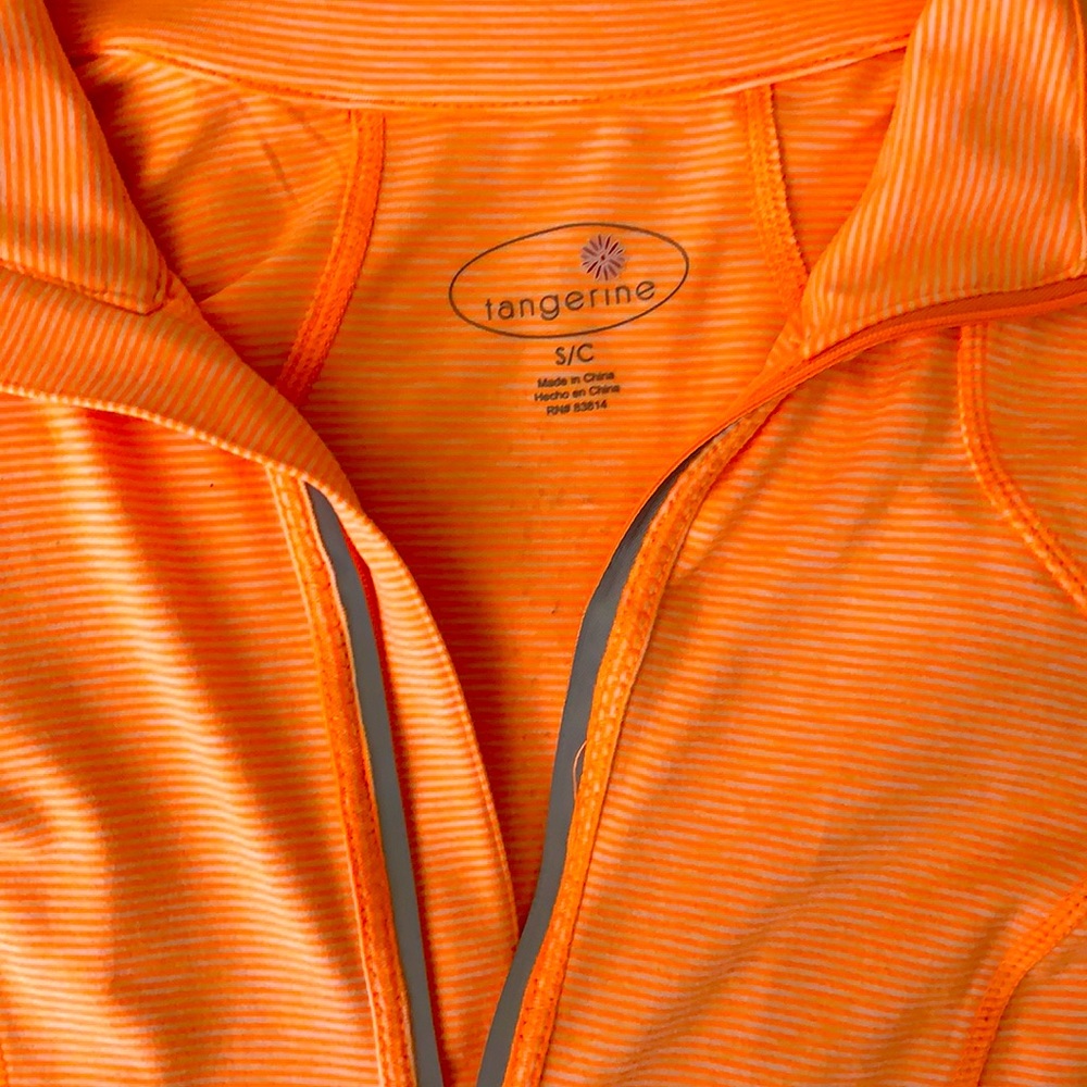 Tangerine workout long sleeve